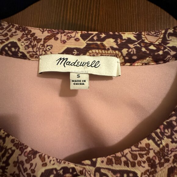Madewell Kaleidoscope Boho Peasant Blouse, Size Small - Picture 6 of 10